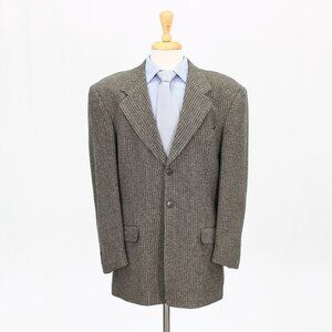 Bartolini 41R Gray Check Wool Sport Coat Blazer Jacket B403